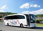 Mercedes Travego von BOHR Reisen aus der BRD in Krems gesehen.