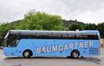 Neoplan Cityliner von Baumgartner Reisen aus der BRD am 17.Mai 2014 in Krems gesehen.