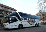 NEOPLAN STARLINER von VLZ Busreisen/BRD zum Jahresanfang 2014 in Krems an der Donau.