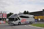 Neoplan Starliner von Sato tours aus Spanien am 5.Juli 2014 in Krems unterwegs.