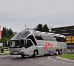 Neoplan Starliner von Sato tour aus Spanien im Mai 2015 in Krems unterwegs.