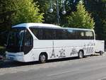 Neoplan Tourliner/713850/neoplan-tourliner-von-bohemia-bus-aus Neoplan Tourliner von Bohemia Bus aus Tschechien mit Anhänger in Berlin.