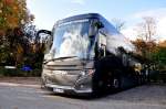 Scania Touring/437781/scania-touring---higer-von-tirtey SCANIA Touring - Higer von tirtey Reisen aus der BRD am 21.10.2014 in Krems.