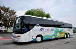 SETRA 417 GT-HD vom Autobusunternehmen SCHNEIDER aus Niedersterreich im August 2013 in Krems gesehen.