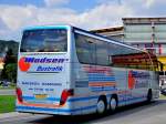 Setra 400er-Serie/329362/setra-416-hdh-von-madsen-bustouristikdaenemark SETRA 416 HDH von MADSEN Bustouristik/Dnemark im August 2013 in Krems.
