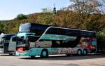 Setra 400er-Serie/404427/setra-431-dt-von-kastler-busreisen Setra 431 DT von KASTLER Busreisen aus Obersterreich am 24.August 2014 in Krems.