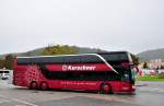 Setra 400er-Serie/412502/setra-431-dt-von-kerschner-reisen Setra 431 DT von Kerschner Reisen aus Niederösterreich am 13.9.2014 in Krems gesehen.