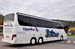 Setra 400er-Serie/423174/setra-416-hdh-von-lippe-busde Setra 416 HDH von Lippe Bus.de am 27.9.2014 in Krems.