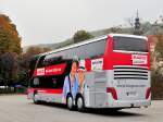 Setra 400er-Serie/437431/setra-431-dt-von-blaguss-reisen Setra 431 DT von Blaguss Reisen aus Wien am 19.10.2014 in Krems.