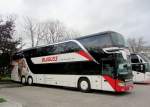 Setra 400er-Serie/437908/setra-431-dt-von-blaguss-reisen Setra 431 DT von Blaguss Reisen aus Wien am 22.10.2014 in Krems.
