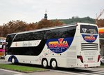 Setra 400er-Serie/500921/setra-431-dt-von-stewa-reisen Setra 431 DT von Stewa Reisen aus der BRD in Krems unterwegs.