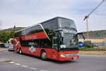 Setra 400er-Serie/637880/setra-431-dt-von-herburger-reisen Setra 431 DT von Herburger Reisen aus sterreich 2017 in Krems.