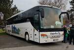 Setra S 417 GT von LIPPE-Bus steht im Dezember 2022 in Miltenberg