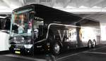 Van Hool von VIP-Lines steht im September 2017 im Busparkhaus von Monaco