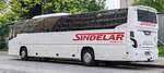 VDL Futura vom Busunternehmen SINDELAR steht im Mai 2024 in Hamburg