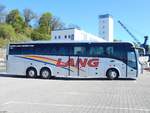 Volvo 9700 von Lang aus Deutschland im Stadthafen Sassnitz.