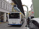 Hess/680212/heckpartie-eines-hess-vossloh-glieder-o-bus Heckpartie eines  HESS Vossloh Glieder O-Bus am 24. Oktober 2019 unter der Schwebebahn in Wuppertal.