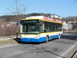 Irisbus Citelis/608749/koda-irisbus-24tr-trolleybus--oberleitungsbus-56 koda-Irisbus 24Tr Trolleybus / Oberleitungsbus 56 mit Diesel-Hilfsantrieb und abgeklappten Verbindungsteilen zur Oberleitung am 25. Februar 2018 in Marienbad (Marinsk Lzně). 