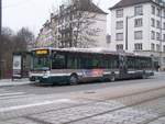 Irisbus Citelis/682928/strassburg---10-februar-2010- Strassburg - 10. Februar 2010 : Irisbus Citelis 18 CNG an der Haltestelle Aristide Briand.