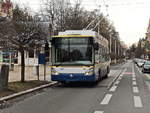 Stadtbus in Marienbad der Linie 7 an der Haltestelle Centrum am 22. Februar 2020.