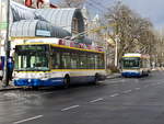 Irisbus Citelis/693679/abfahrt-der-linie-5-in-richtung Abfahrt der Linie 5 in Richtung Hauptbahnhof von der Haltestelle an der Post am 28. Febraur 2020.