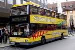 man-doppeldecker-auser-lions-city-dd/367262/doppeldeckerbus-in-nuernberg-unterwegs-bei-einer Doppeldeckerbus in Nrnberg unterwegs bei einer Stadtrundfahrt im September 2014 