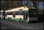 MAN Standardlinienbus 2. Generation/421608/ausgemusterter-man-dreiachser-o-bus-am-1252015 Ausgemusterter MAN Dreiachser O-Bus am 12.5.2015 im Betriebshof der Stadtwerke Solingen.