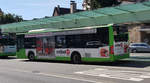 MB Citaro (854) von RhönEnergie verlässt den Busbahnhof in Fulda im Juli 2020 