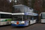 Neoplan Doppelstockbus am 2.12.2013 in Bad Bentheim.