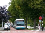 Arriva (ex-Connexxion) Bus 4845 Van Hool newA300 Hybrid Baujahr 2009. Zoeterwoudse singel, Leiden 06-09-2015.