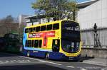 Wright/552215/doppeldecker-stadtbus-volvo-am-842017-in Doppeldecker Stadtbus Volvo am 8.4.2017 in der City von Dublin.