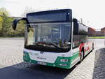 Frontansicht des MAN Lion's City der Barnimer Busgesellschaft in Eberswalde am 17.