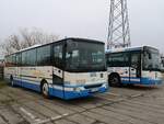 iveco-irisbus-axer/799261/irisbus-axer-und-mercedes-conecto-der Irisbus Axer und Mercedes Conecto der MVVG in Neubrandenburg.