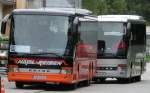 Ein Setra S 319 UL-GT von Nagl-Reisen aus Moosen/Vils bei Taufkirchen/Vils und ein Setra S 315 UL-GT von Deuschl aus Voldering bei Dorfen, eingesetzt auf einem busmig sehr interessanten