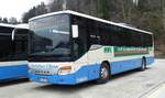 Setra vom Busunternehmen CHRISTIAN GLOSS steht im April 2019 in Traunstein/Obb.