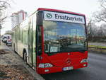 Fahrzeug der OBE Oberhavel Bus Express GmbH, Oranienburg steht abgestellt in Berlin Rudow.