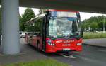 Scania des Busunternehmens Kberich eingesetzt als Shuttlebus anl. des Hessentages in Bad Hersfeld im Juni 2019