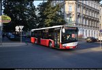 Ein SOLARIS NEW URBINO 12 der ÖBB-Postbus GmbH an seinem ersten Einsatztag auf den Buslinien 67A/70A in Wien.