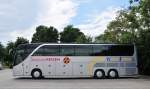 SETRA 416 HDH von KIEPSCH Busreisen aus der BRD am 5.7.2013 in Krems gesehen.