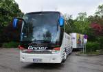 Setra 415 HDH von Linner Reisen aus der BRD im Mai 2014 in Krems.