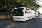 Neobus heit dieser ungarische Reisebus, den ich am 7.9.2008 nahe des Balaton  in Kezthely fotografierte.