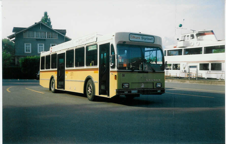 (012'409) - STI Thun - Nr. 56/BE 413'456 - Saurer/R&J am 24. Mai 1995 bei der Schifflndte Thun