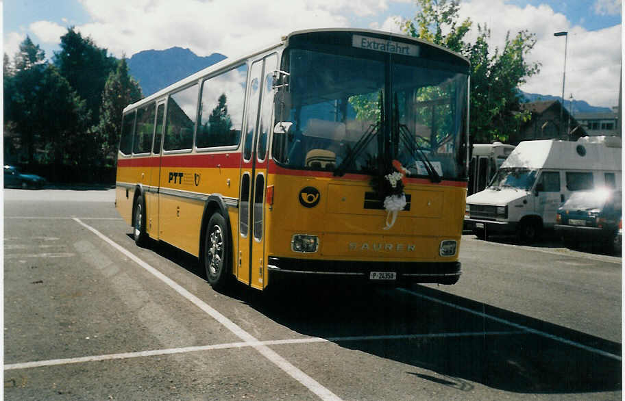 (013'108) - PTT-Regie - P 24'358 - Saurer/R&J am 9. September 1995 in Thun, Seestrasse