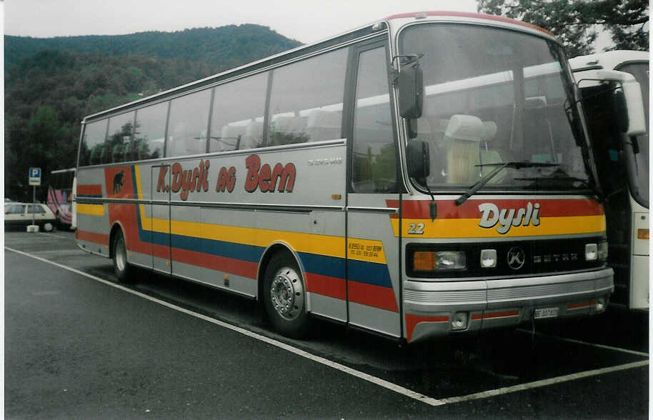 (014'710) - Dysli, Bern - Nr. 22/BE 107'820 - Setra am 20. August 1996 in Thun, Seestrasse