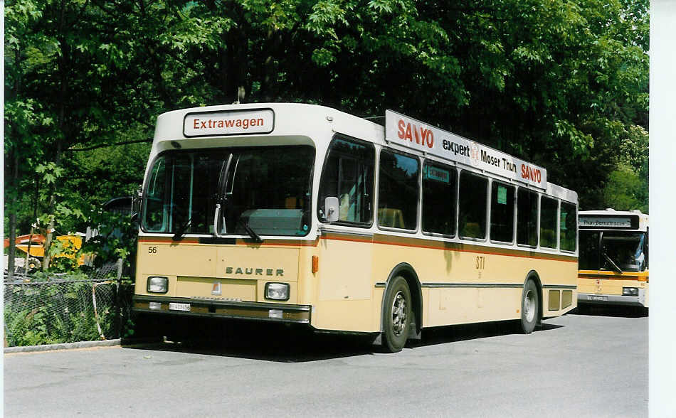 (022'707) - STI Thun - Nr. 56/BE 413'456 - Saurer/R&J am 16. Mai 1998 bei der Schifflndte Thun