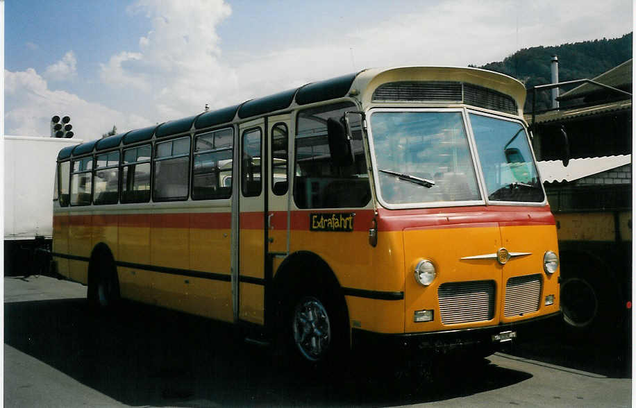 (025'611) - Brunner, Thun - FBW/Hess (ex Bischofberger, Heerbrugg; ex P 24'164) am 17. August 1998 in Thun, Garage STI