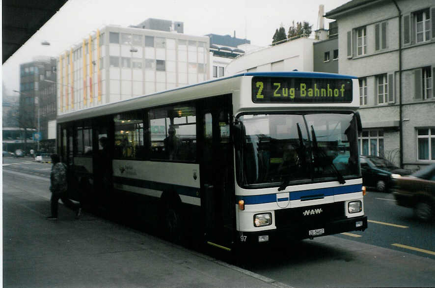 (028'531) - ZVB Zug - Nr. 97/ZG 54'617 - NAW/Hess am 31. Dezember 1998 in Zug, Bundesplatz