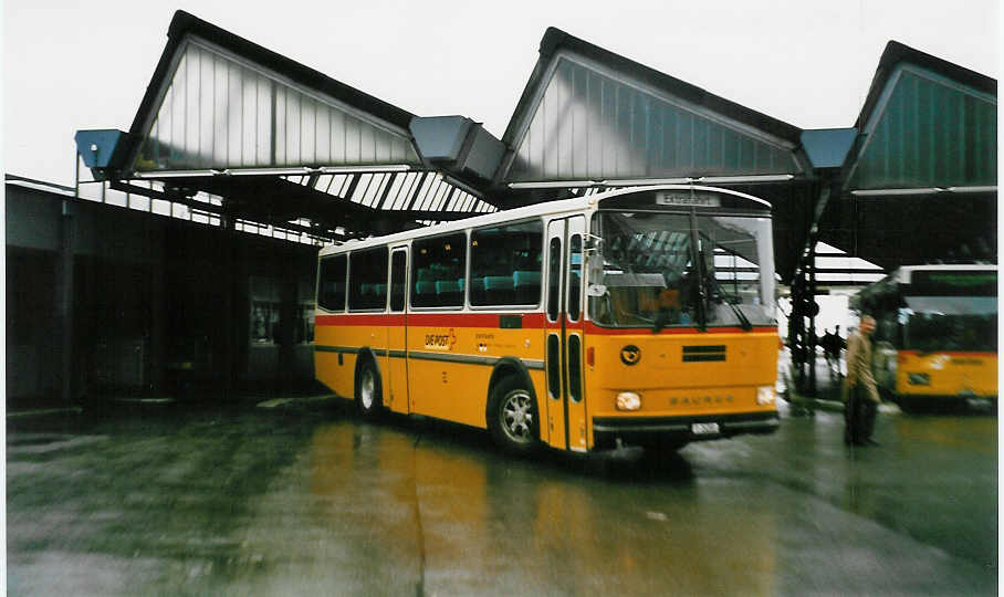 (029'407) - PTT-Regie - P 24'358 - Saurer/R&J am 19. Februar 1999 in Bern, Postautostation