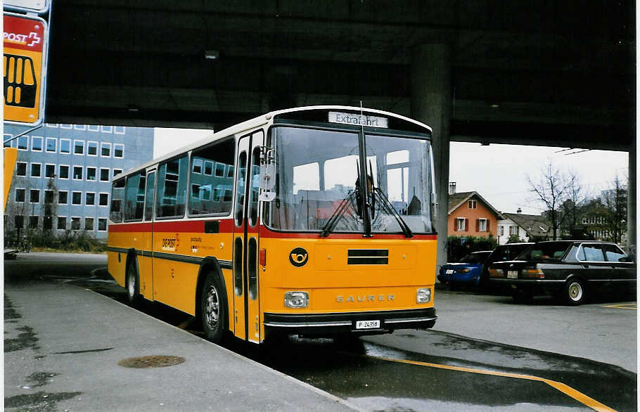 (029'829) - PTT-Regie - P 24'358 - Saurer/R&J am 1. Mrz 1999 in Bern, Ausserholligen