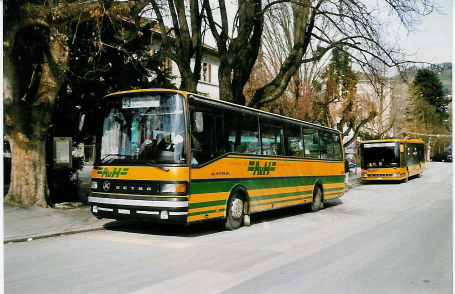 (029'836) - AvH Heimenschwand - Nr. 7/BE 363'613 - Setra am 3. Mrz 1999 in Thun, Aarefeld